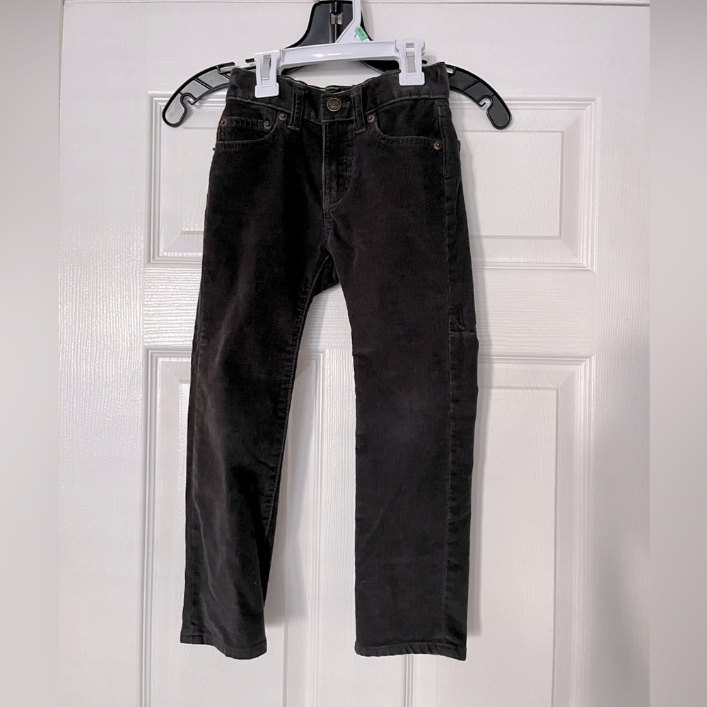 Crewcuts Boys Charcoal Gray Corduroy Pants